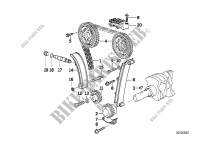 Timing and valve train timing chain for BMW 318is 1989