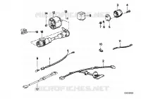 Wiring set trailer coupling for BMW 525e