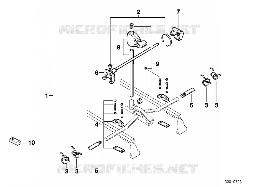 Bicycle lift BMW BMW 1 Series 2006 123d N 123d