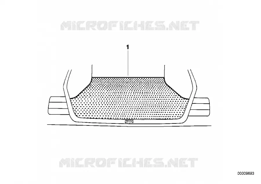 Non-skid mat BMW BMW 3 Series 2006 328i N 328i