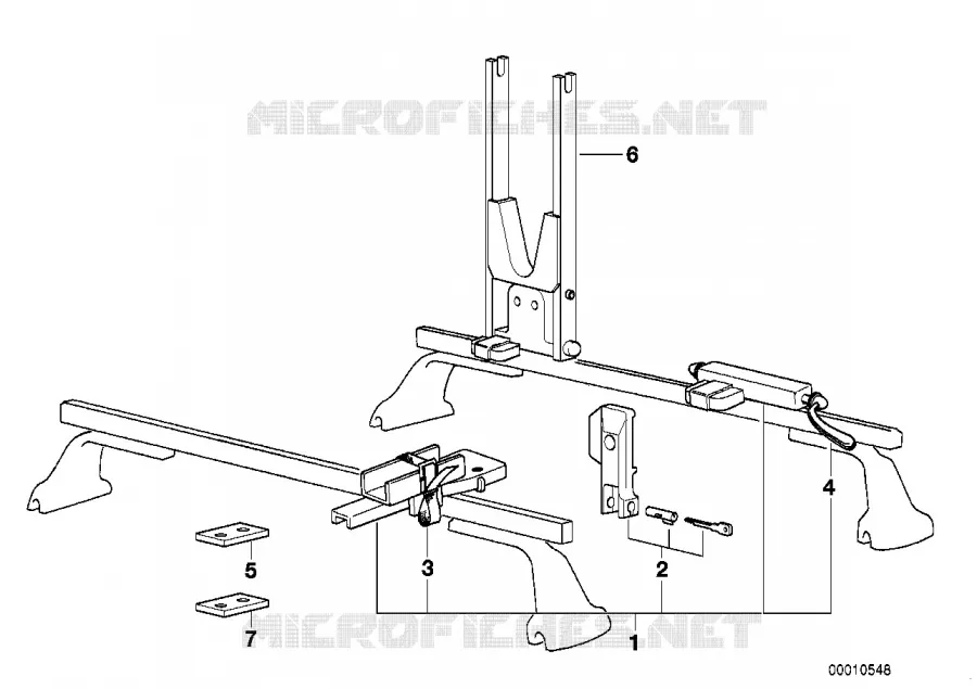 Rack for racing bicycle BMW BMW 3 Series 2004 330i N 330i