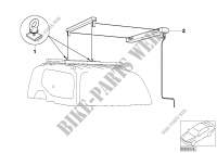 Adapter (universal lift) for hood for BMW 525xi