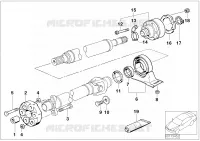Drive shaft cen.bearing const.vel.joint for BMW M3 3.2