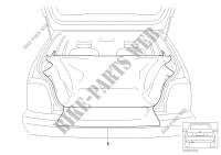 Protective load space cover for BMW X3 2.0i