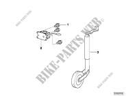 Trailer, individual parts, support wheel for BMW 323Ci