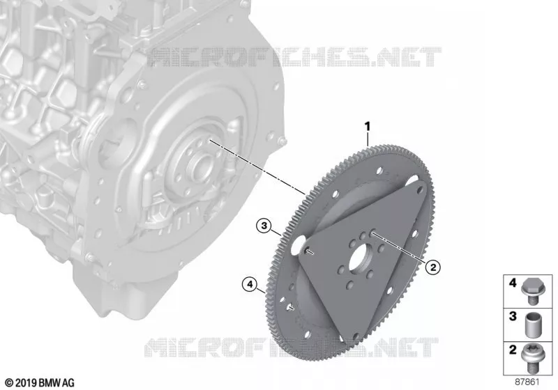 Flywheel automatic BMW BMW 6 Series 2004 630i N 630i
