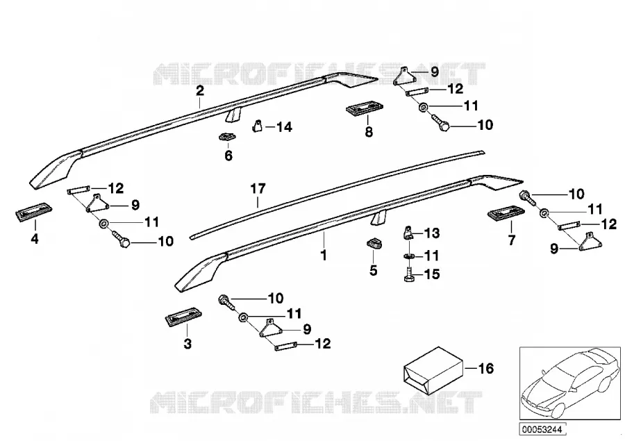 Hood parts, railing BMW BMW 5 Series 1993 525tds A 525tds
