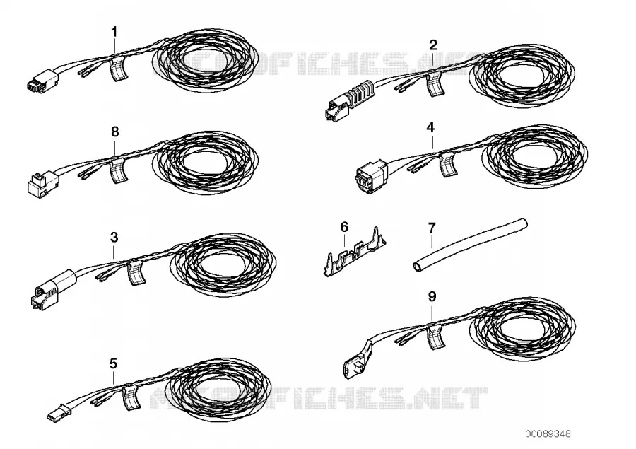 Rep. cable, airbag BMW BMW 3 Series 2002 330Ci N 330Ci