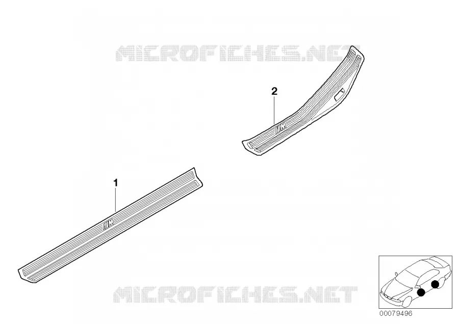 Retrofit, M cover, entrance BMW BMW 3 Series 2002 318Ci N 318Ci
