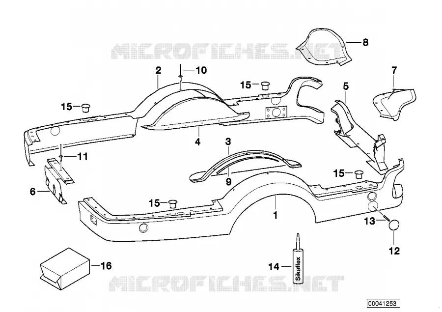Trailer, individual parts, plastic parts BMW BMW 5 Series 1991 525ix M 525ix