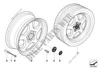 BMW LA wheel, ellipsoid styling 109 for BMW X3 2.0i
