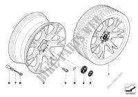 BMW alloy wheel M Y spoke 191 for BMW X3 2.0i