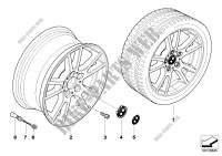 BMW alloy wheel, double spoke 148 for BMW X3 2.0i