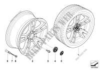 BMW alloy wheel, double spoke 150 for BMW X3 2.0i