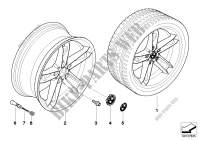 BMW light alloy wheel, spider spoke 147 for BMW X3 2.0i