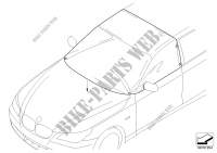 Cover, windscreen / side window for BMW 125i