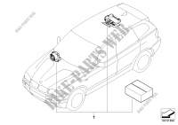 Installation kit alarm system for BMW X3 2.0i