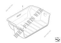 Luggage compartment pan for BMW X3 2.0i