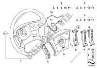 Steering wheel Airbag Smart multifunct. for BMW X3 2.0i