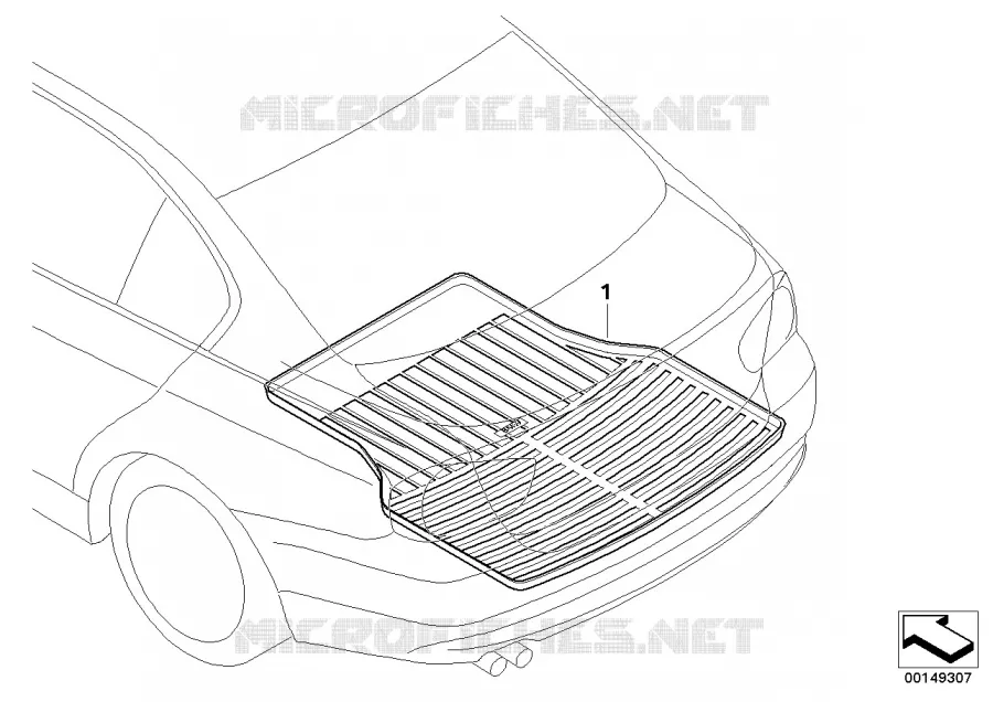 Cargo Tray BMW BMW 3 Series 2005 335i N 335i