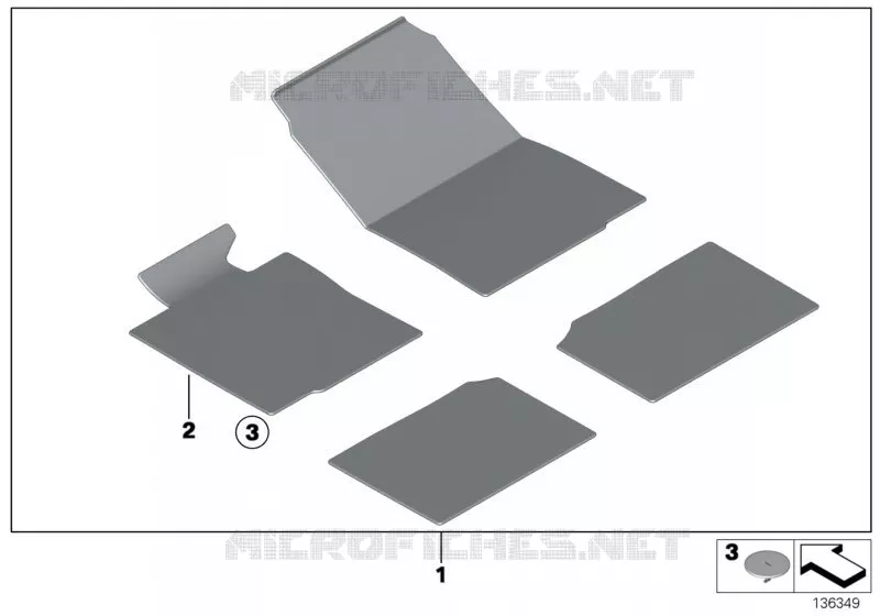 Floor mats velours BMW BMW 3 Series 2006 325d N 325d