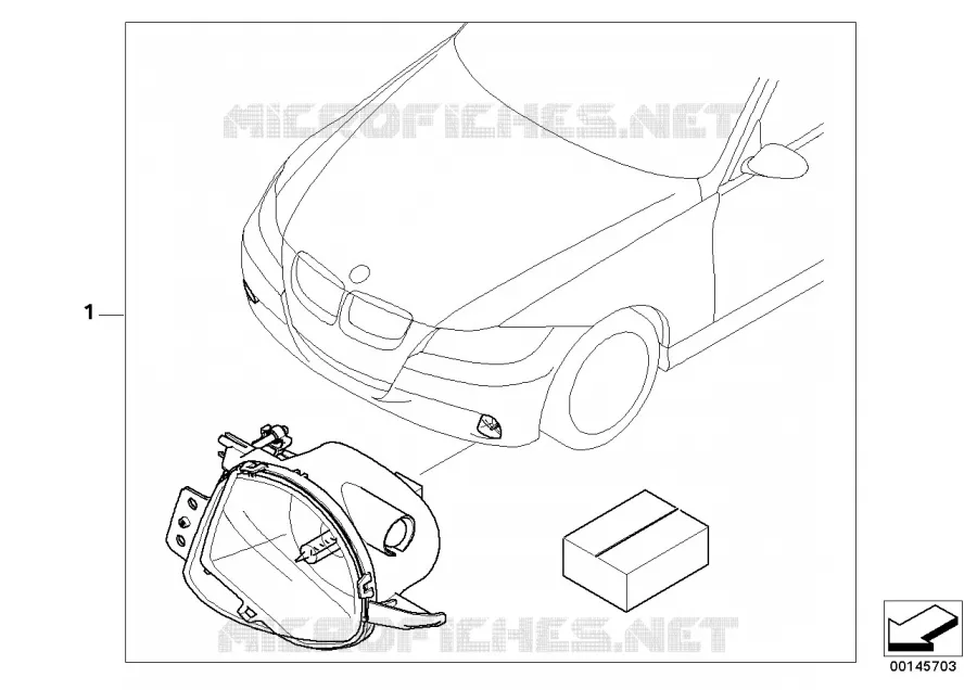Installing set fog lamps BMW BMW 3 Series 2005 320i N 320i