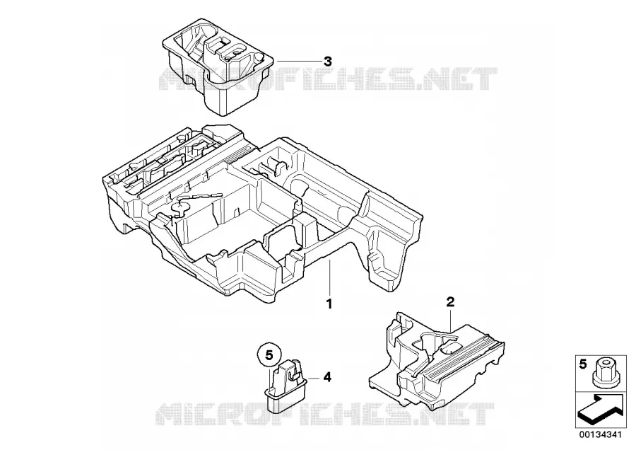 Luggage comp.indentation trim panel BMW BMW X3 2003 X3 2.5i N X3 2.5i