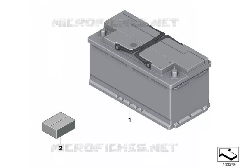 Original BMW battery BMW BMW 3 Series 1999 323Ci N 323Ci