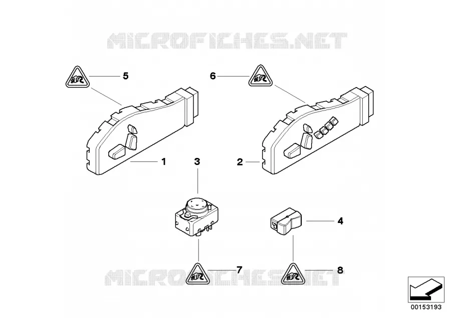 Switch, seat adjustment BMW BMW 3 Series 2001 316i N 316i