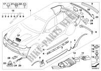 Aerodynamic package I for BMW X3 2.0i