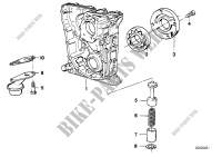 Lubrication system/Oil pump with drive for BMW 318is 1989