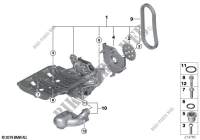 Lubrication system/Oil pump with drive for BMW 320d 2008