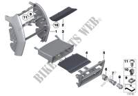Mounting parts, centre console, rear for BMW 730d 2007