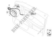 Single parts f front door top hifi syst. for BMW X3 2.0i