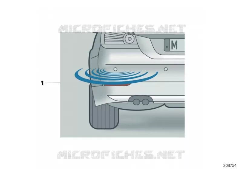 Park Distance Control universale sonoro BMW BMW 3 Series 2004 330xi N 330xi