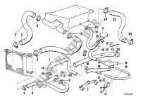 Cooling System Water Hoses Engine 3 Series bmw-cars 1989 318is 502