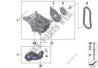 Lubrication system/Oil pump with drive for BMW 535dX 2010