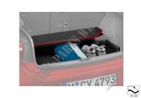 Luggage compartment pan for BMW 125i