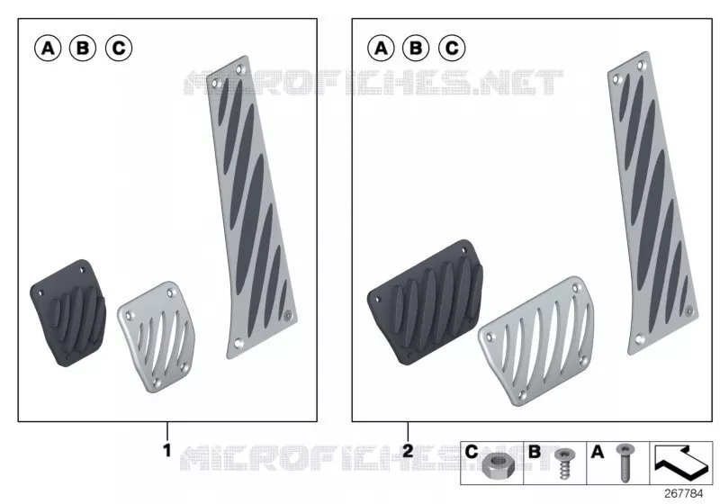 BMW Performance aluminium pedals BMW BMW 3 Series 2005 323i N 323i