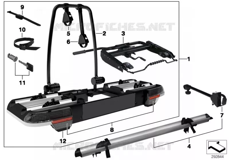 Bicycle rack, trailer coupling BMW BMW 3 Series 2005 320si N 320si
