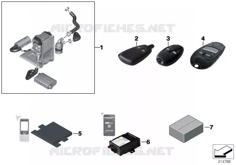 Install.kit, independent heater BMW BMW 3 Series 2007 320i N 320i