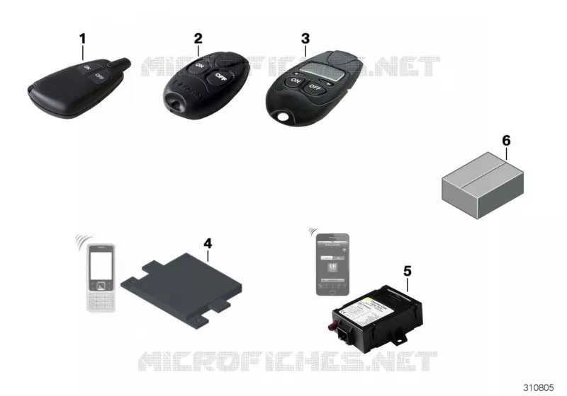 Retrofit kit, remote cntrl,indep.heating BMW BMW 3 Series 2006 325d N 325d