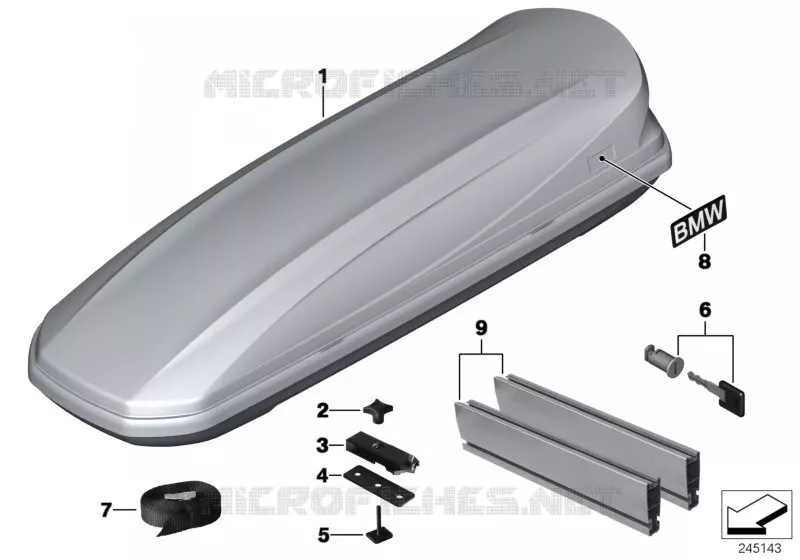 Roof box BMW BMW 5 Series 1991 525ix M 525ix