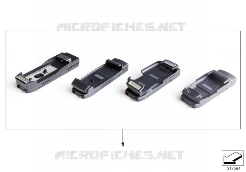 Snap-in adapter, BlackBerry/RIM devices BMW BMW 3 Series 2005 320i N 320i