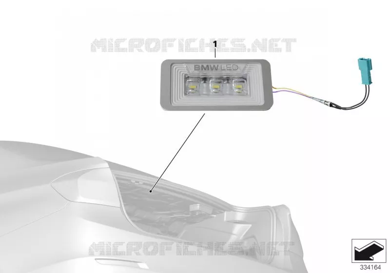 BMW luggage compartment light LED BMW BMW 3 Series 2007 320d N 320d