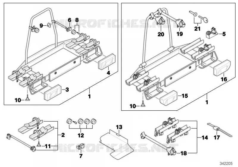Bicycle rack, trailer coupling BMW BMW 3 Series 2005 335d N 335d