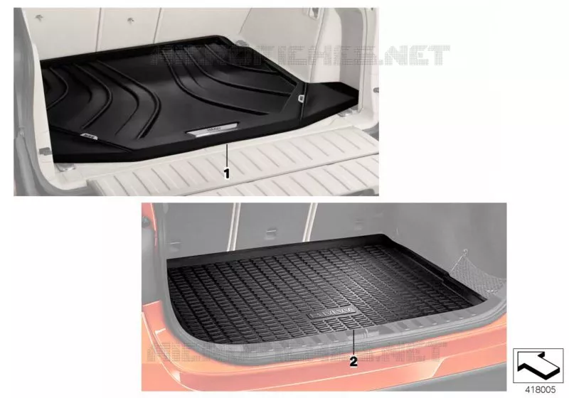 Fitted luggage compartment mat BMW BMW 3 Series 2004 330d N 330d