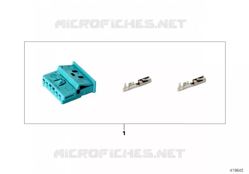 Repair kit, socket housing, 6-pin BMW BMW 3 Series 2001 316i 1.9 N 316i 1.9