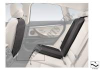 Backrest cover and child seat underlay for BMW 125i