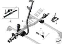 Touring bicycle holder for BMW X3 2.0i